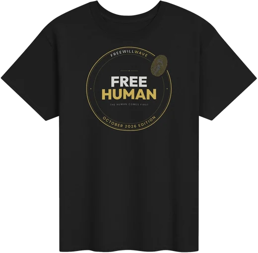 Free Human — October 2026 Edition tee