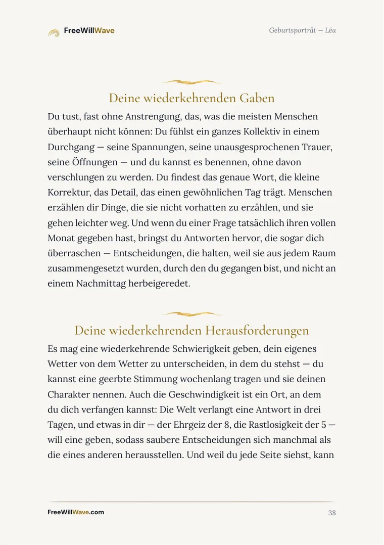 Seite 38 des Beispielhefts
