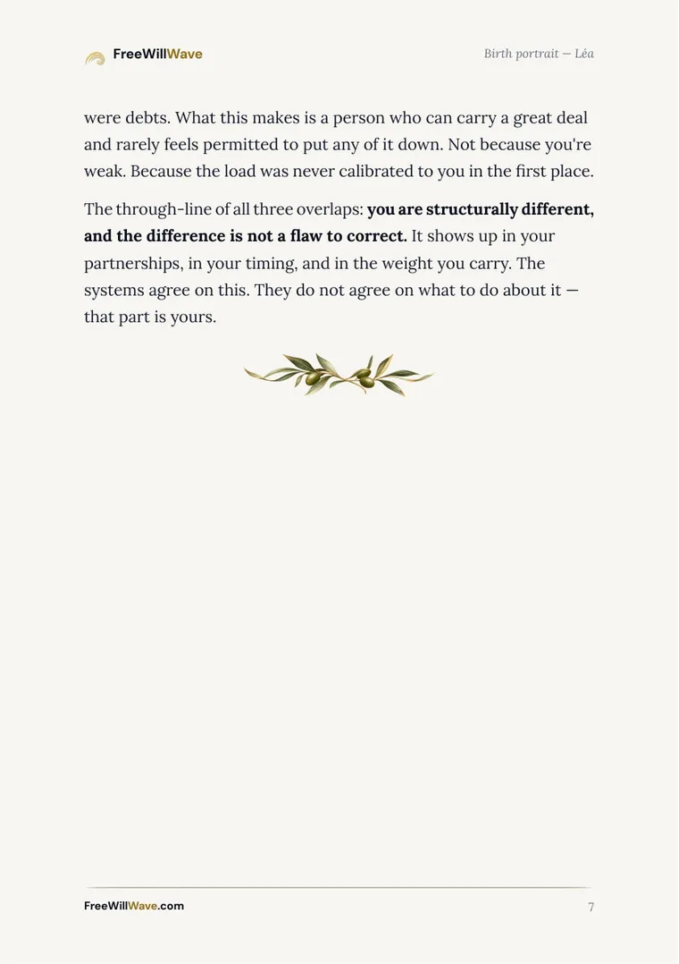 Page 7 of the example booklet