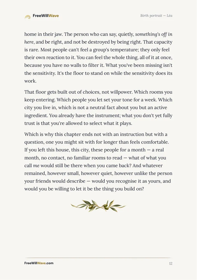 Page 12 of the example booklet
