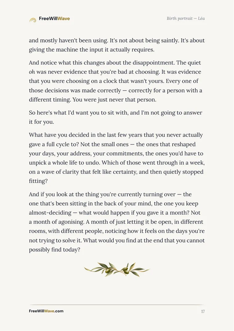 Page 17 of the example booklet