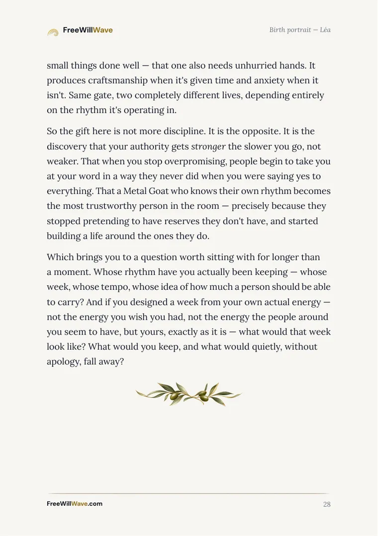 Page 28 of the example booklet