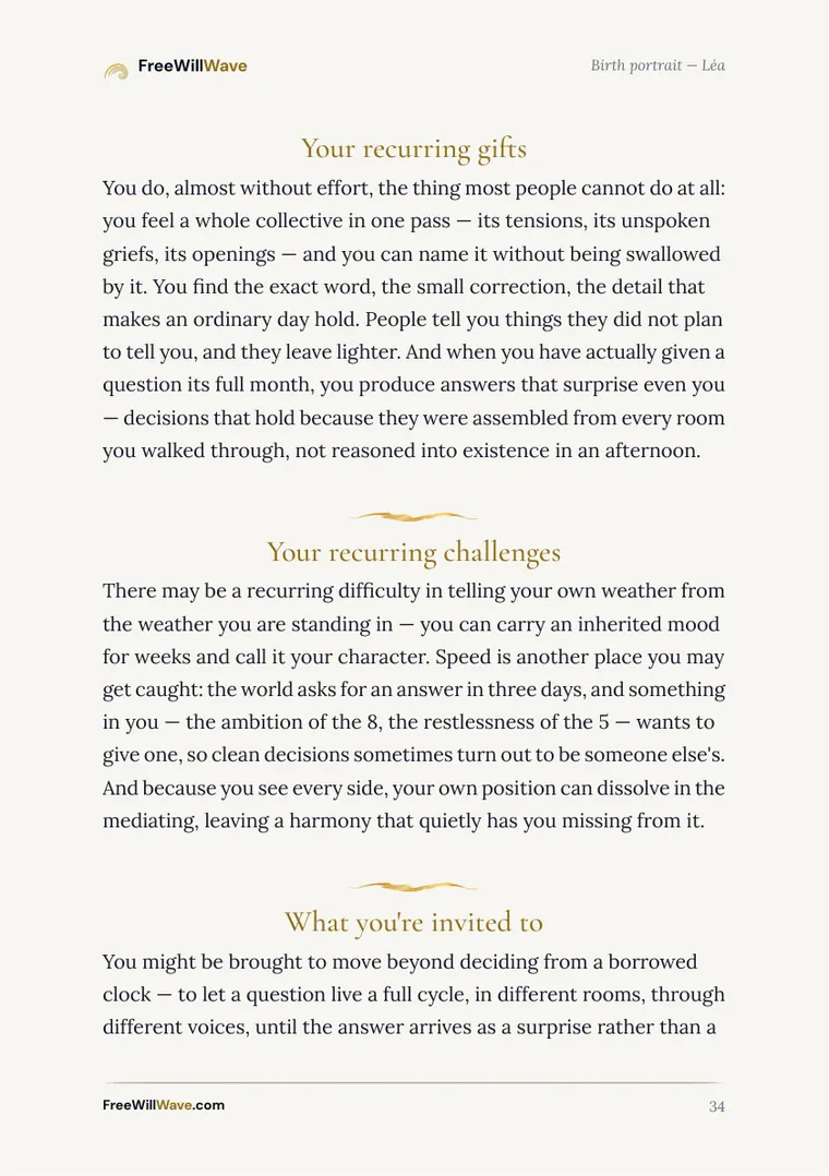 Page 34 of the example booklet