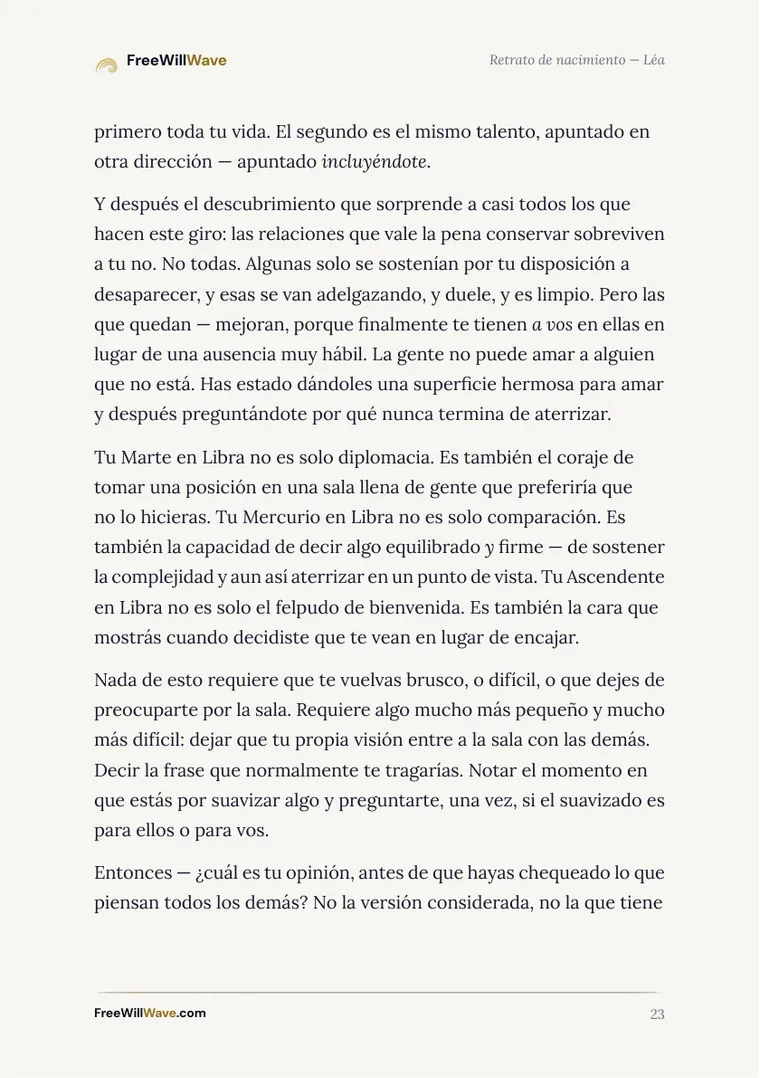 Página 23 del cuadernillo de ejemplo