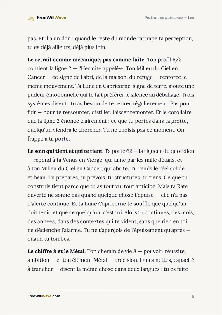 Page 6 du livret d'exemple