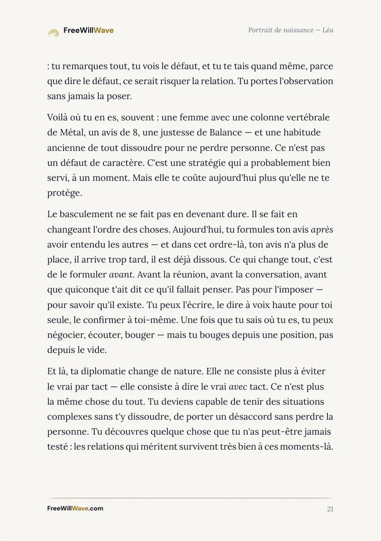 Page 21 du livret d'exemple