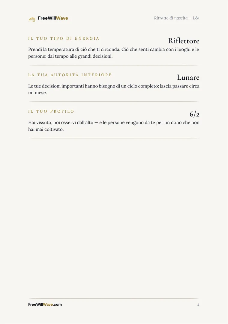 Pagina 4 del libretto di esempio