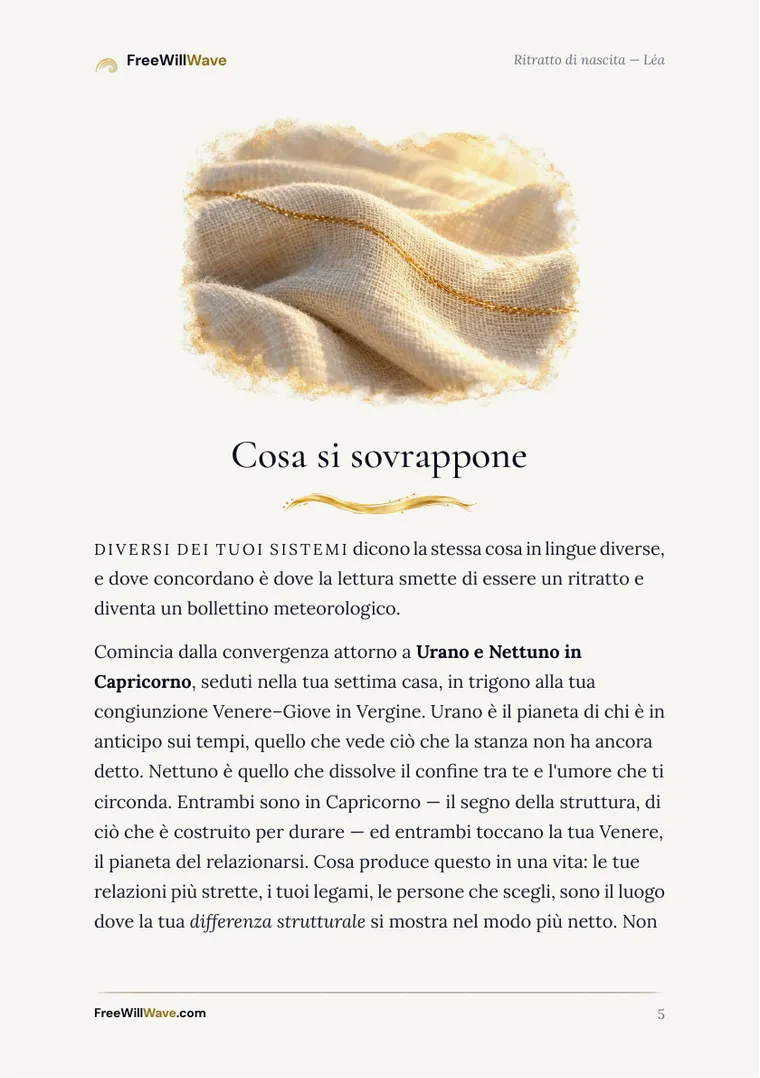 Pagina 5 del libretto di esempio