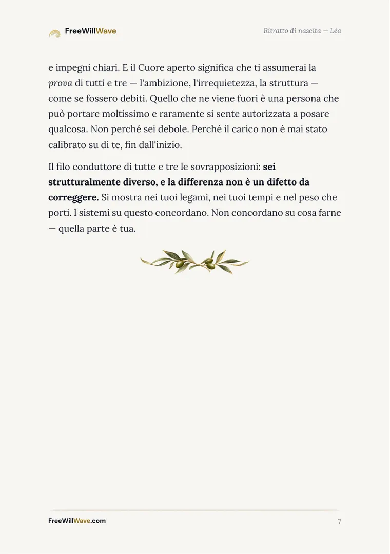Pagina 7 del libretto di esempio