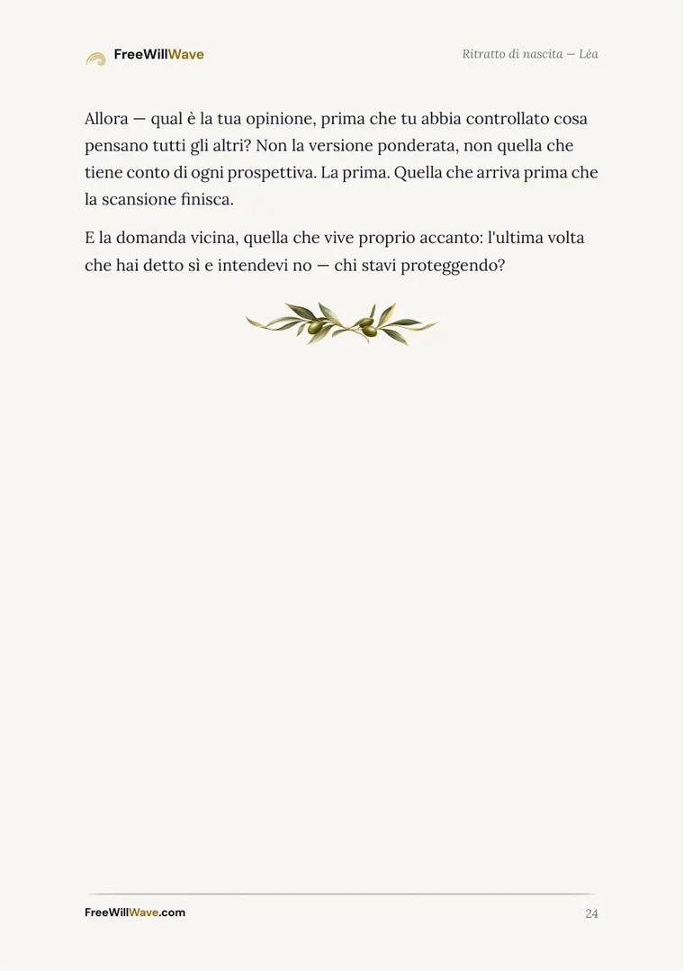 Pagina 24 del libretto di esempio