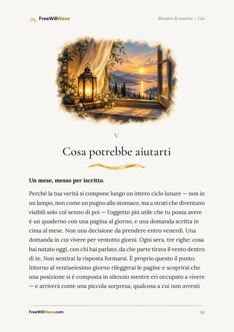 Pagina 30 del libretto di esempio