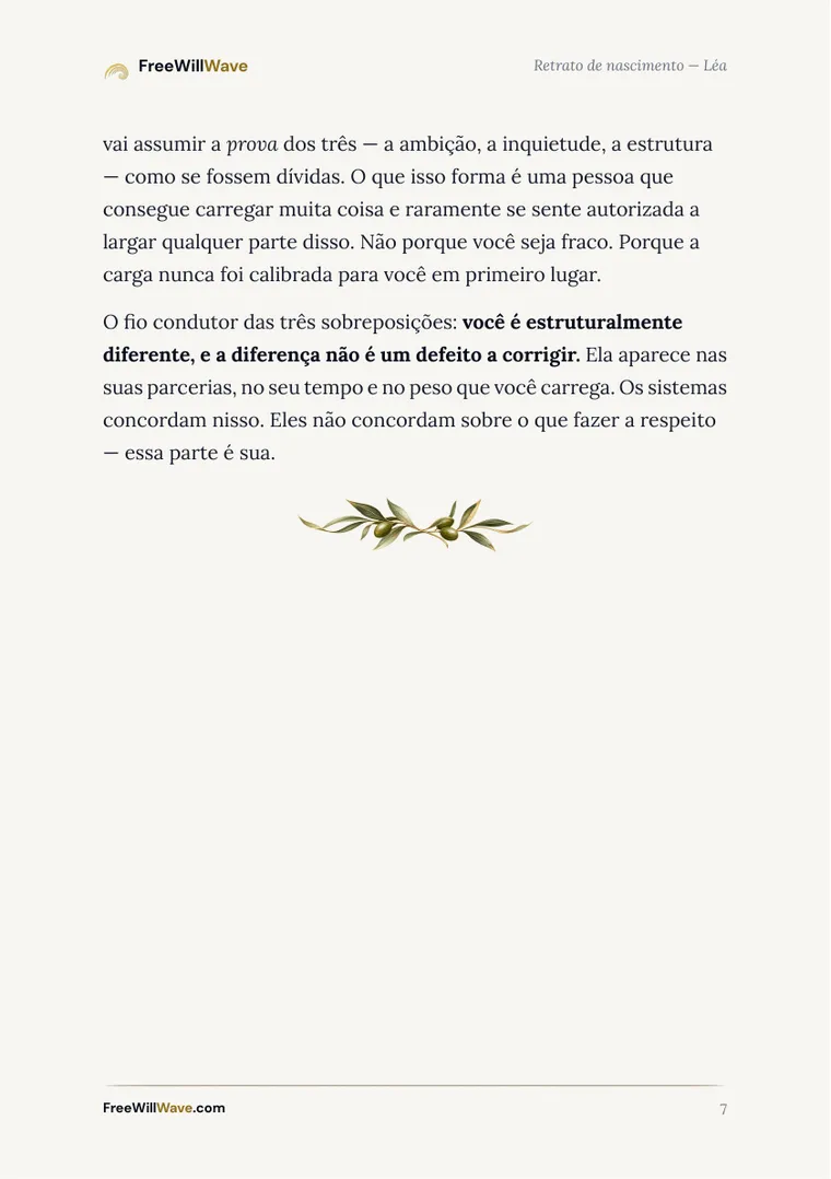 Página 7 do livreto de exemplo