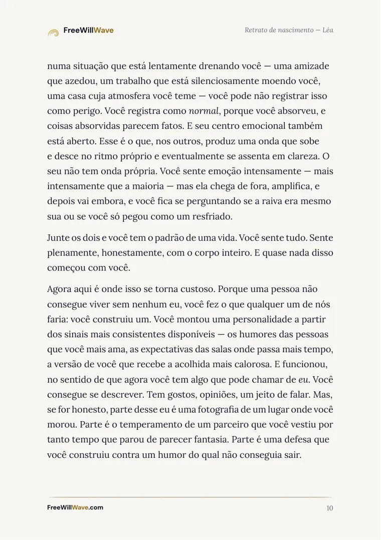 Página 10 do livreto de exemplo