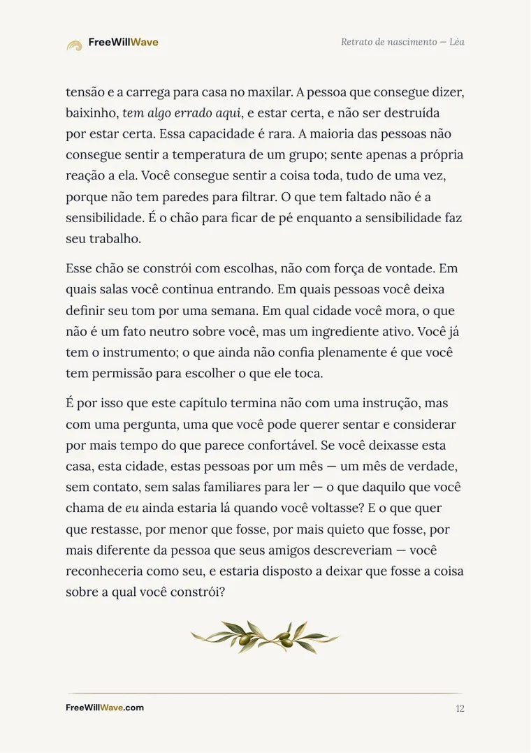 Página 12 do livreto de exemplo