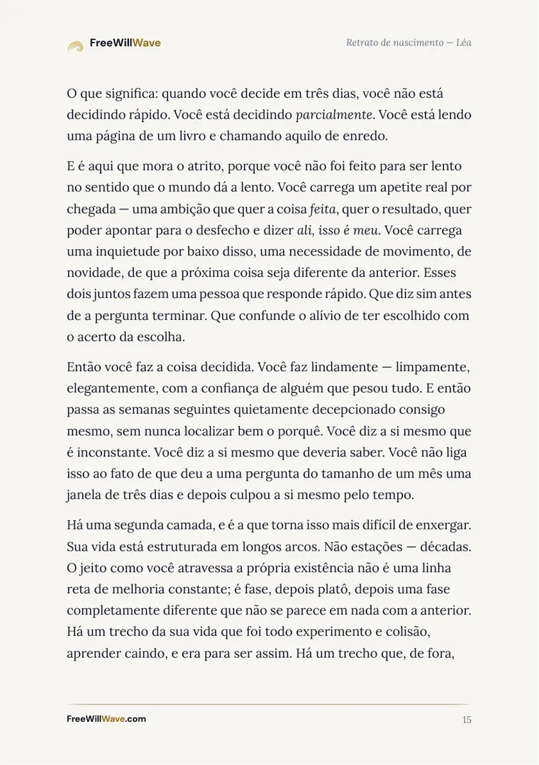 Página 15 do livreto de exemplo