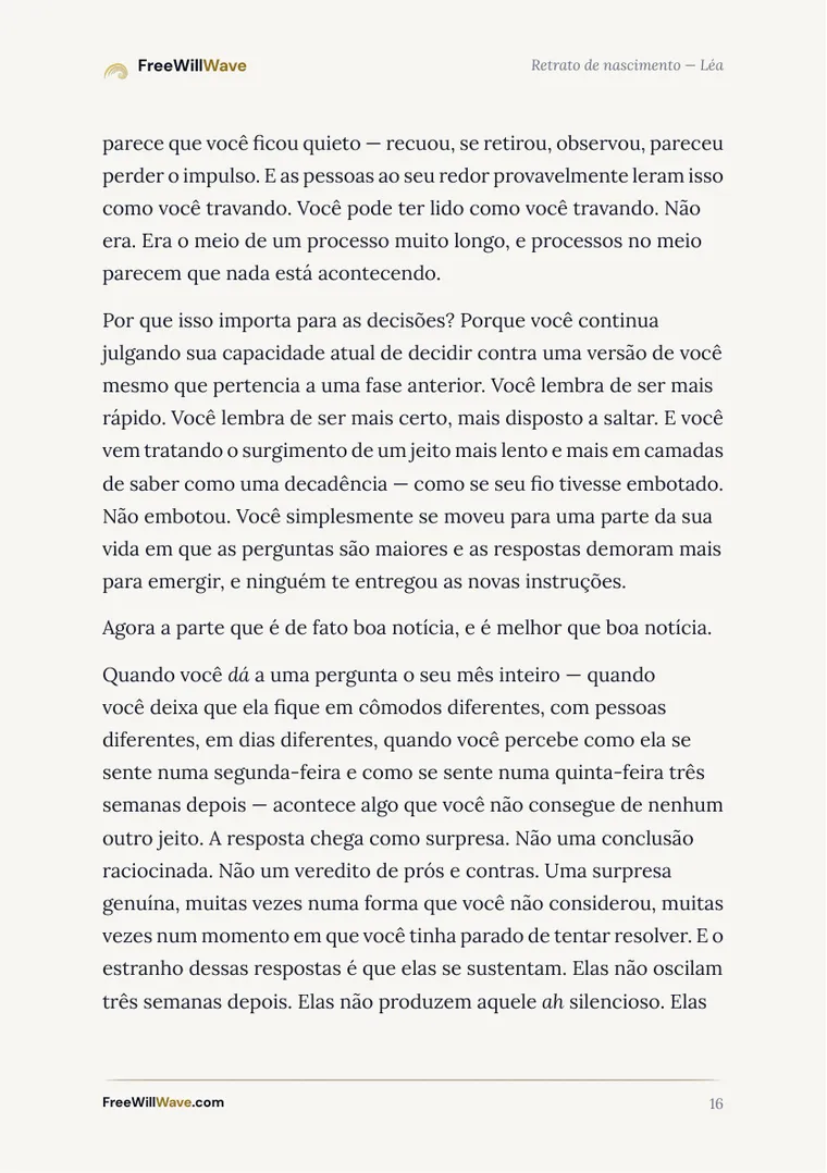 Página 16 do livreto de exemplo