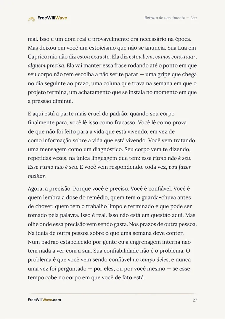 Página 27 do livreto de exemplo
