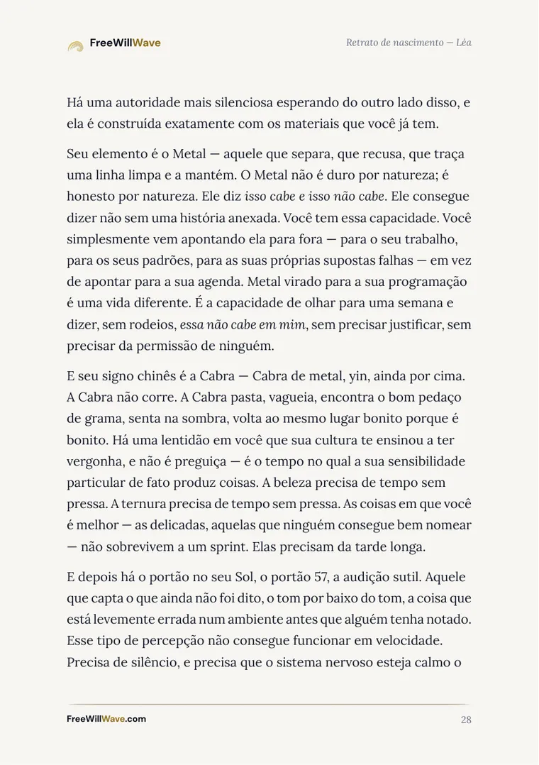 Página 28 do livreto de exemplo