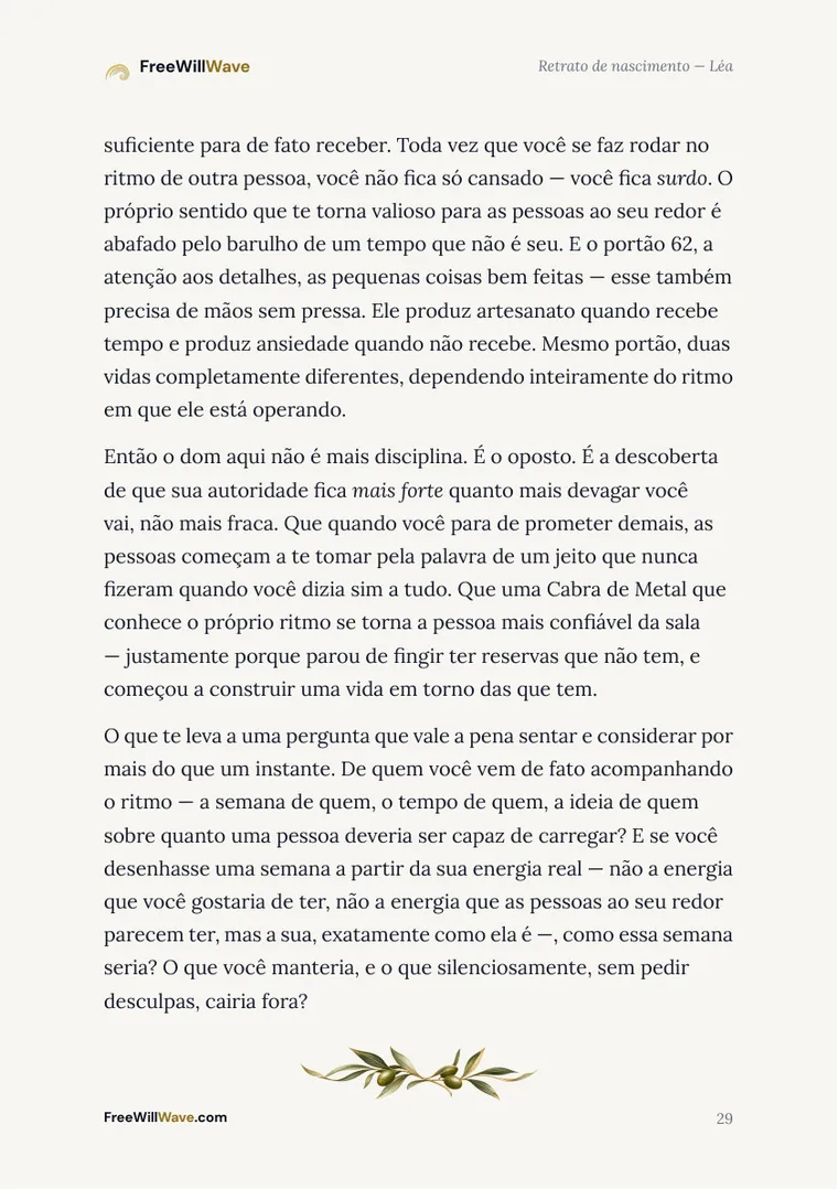 Página 29 do livreto de exemplo