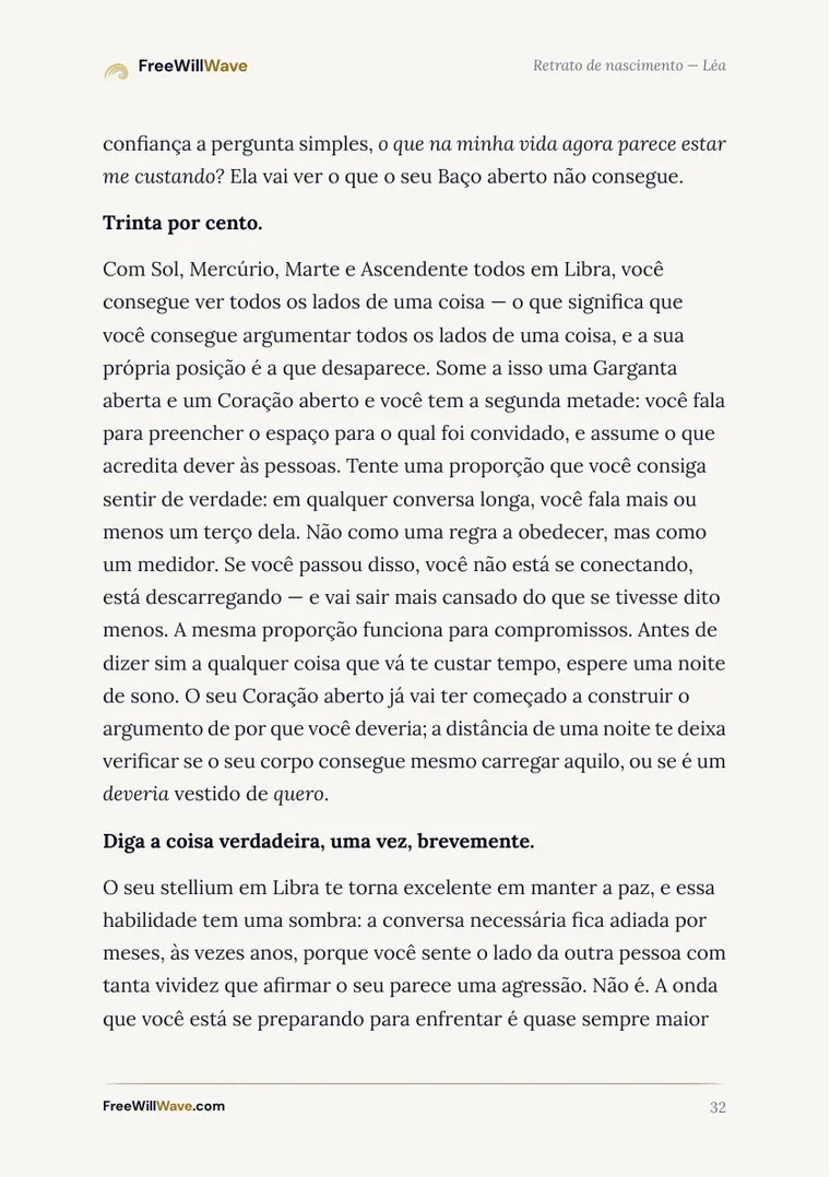 Página 32 do livreto de exemplo