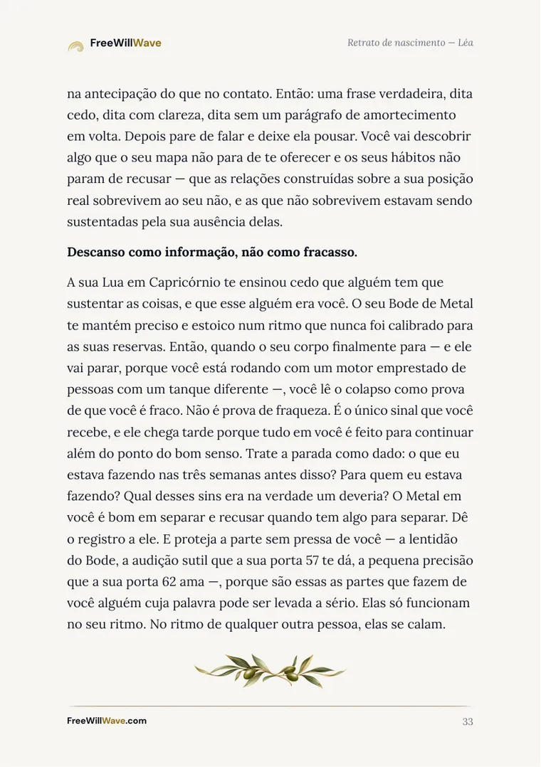 Página 33 do livreto de exemplo