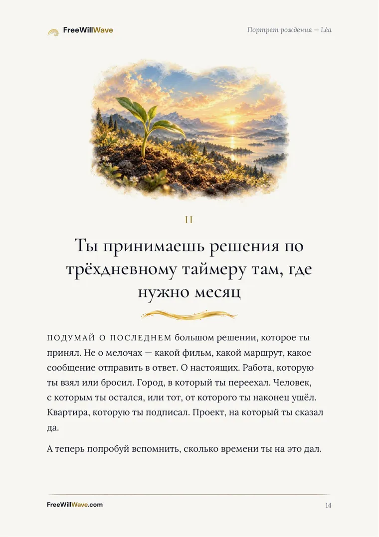Страница 14 примерного буклета