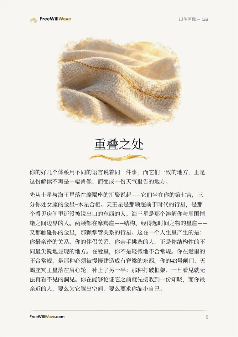 示例小册子的第5页