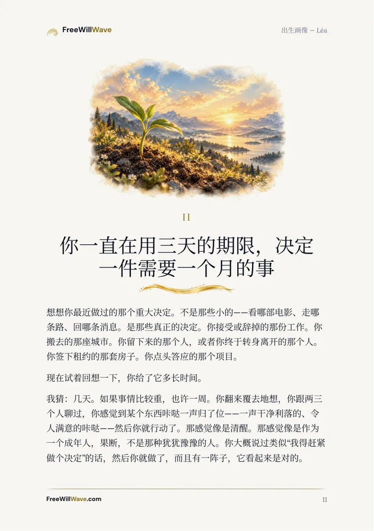 示例小册子的第11页