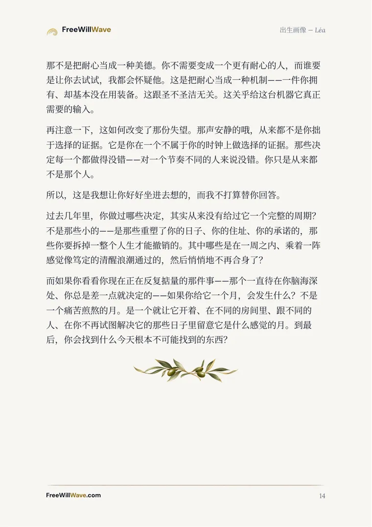 示例小册子的第14页