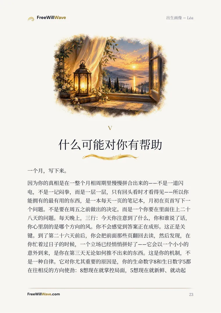 示例小册子的第23页